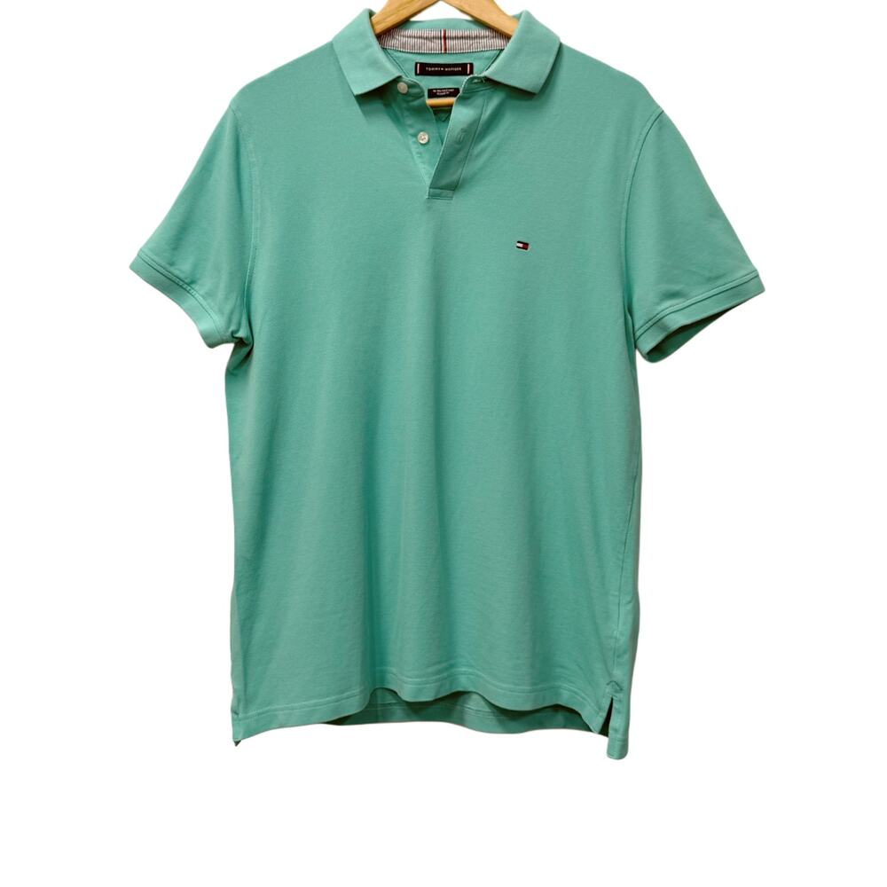 Tommy Hilfiger Light Green Men's Polo in Size L